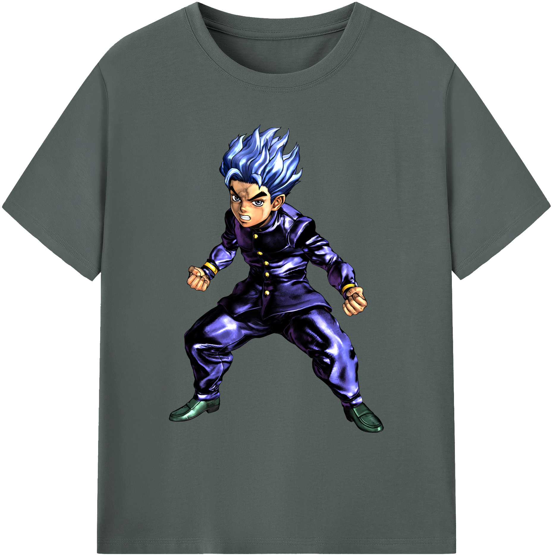 （画像用） ジョジョの奇妙な冒険 広瀨康一 JoJo's Bizarre Adventure Hirose Koichi 綿100％ メンズ半袖Tシャツ｜肌触りやわらか＆通気性